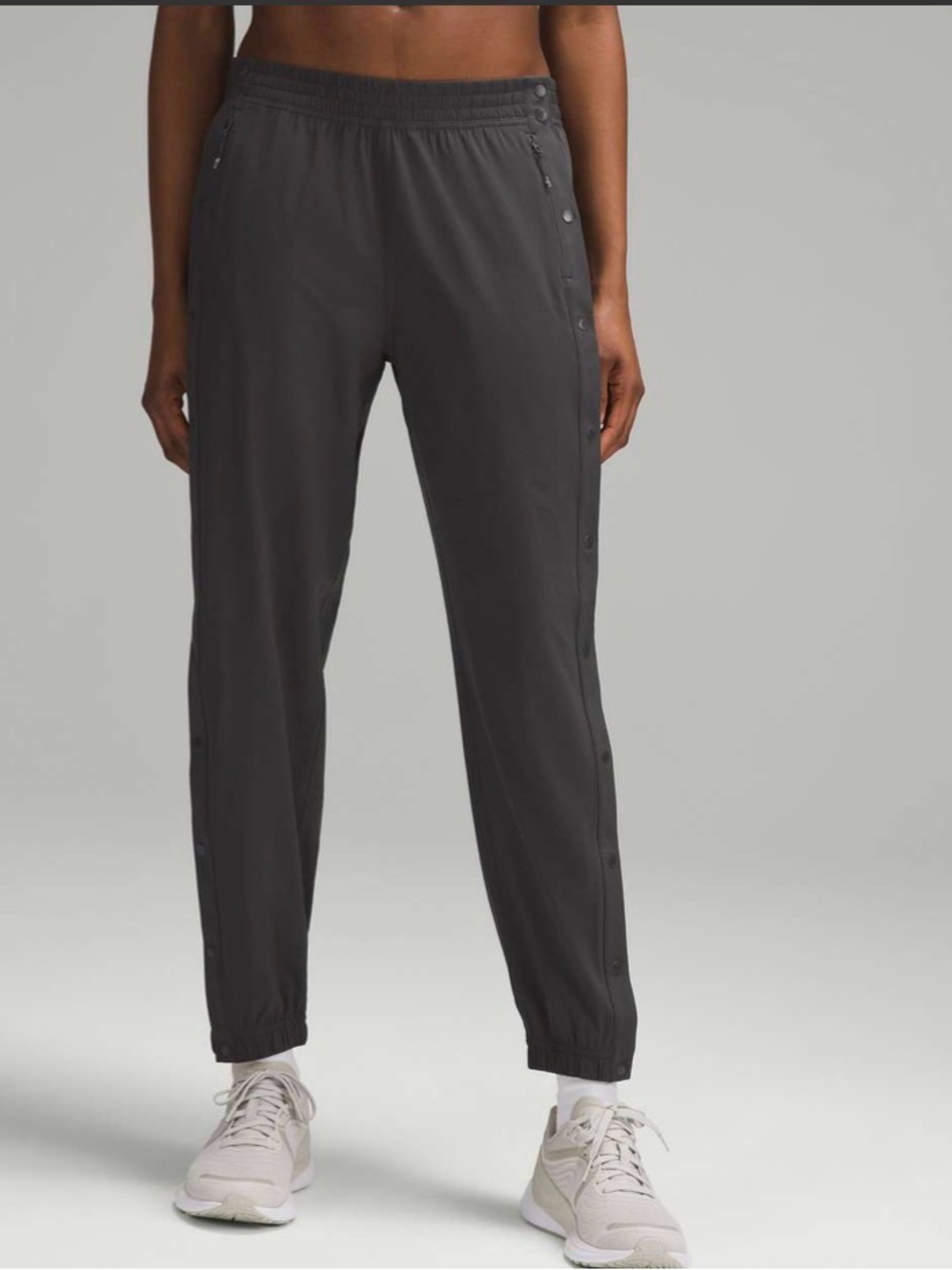 lululemon athletica Charcoal Tear away mid rise Track Joggers